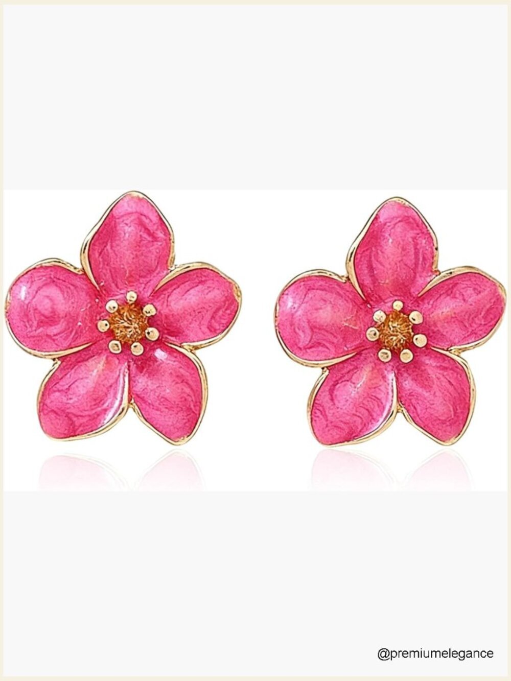 Boho Floral Dangle Earrings Hibiscus Drop Earrings Luau Tropical Vacation